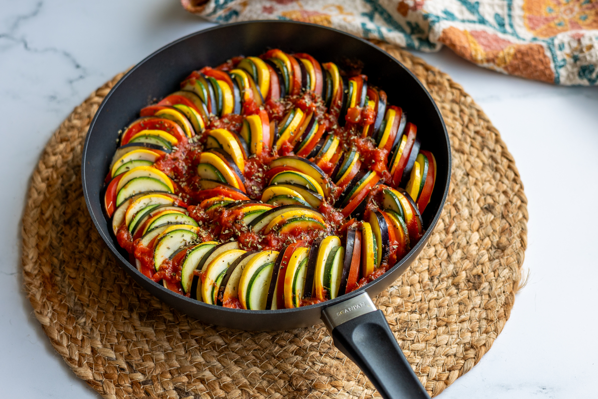 Simple Ratatouille in the Classic Deep Sauté Pan