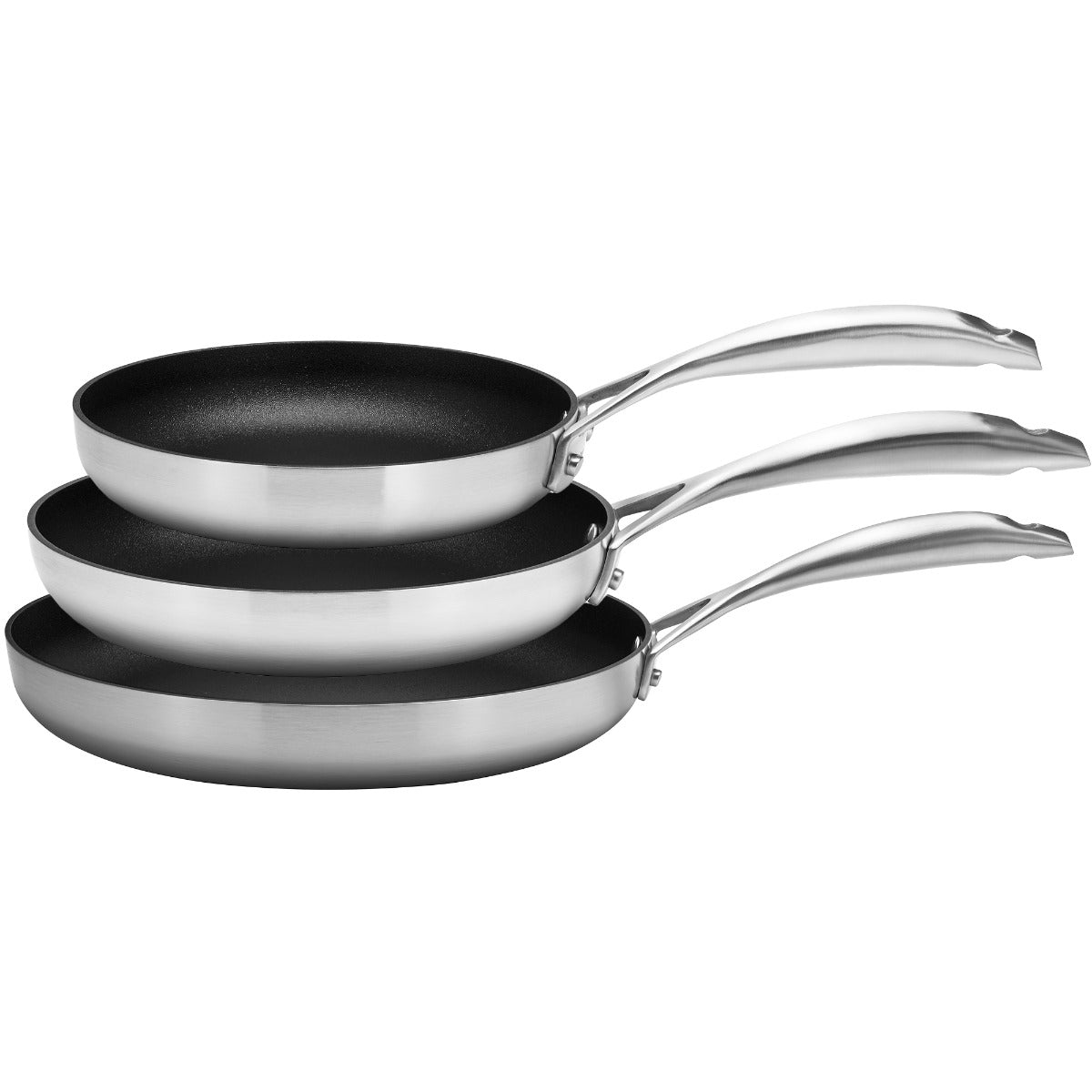 CS+ 3-Piece Fry Pan Set - 8", 9.5" & 12.5"