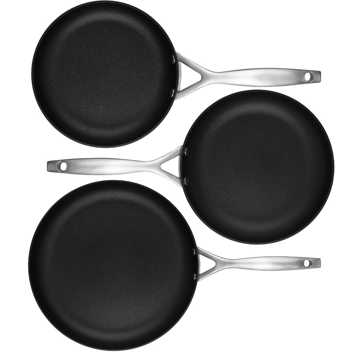 CS+ 3-Piece Fry Pan Set - 8", 9.5" & 12.5"