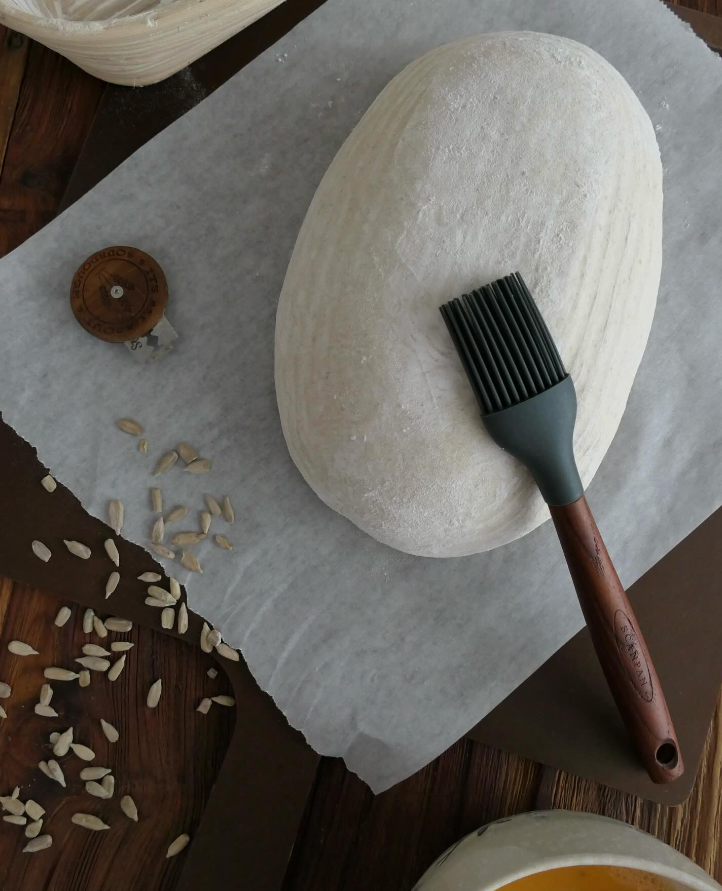 Carbonized Ash 8" Pastry Brush