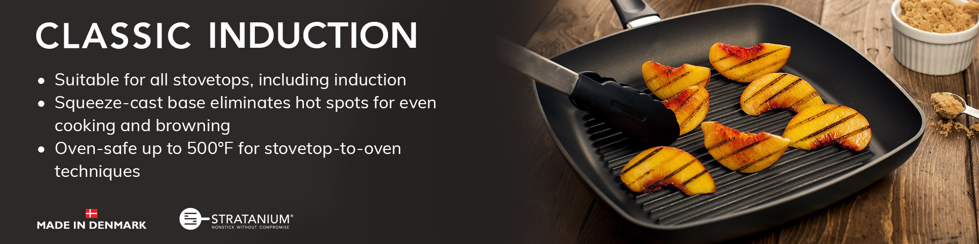 Details about   New SCANPAN Classic Induction Capable Fry Pan 28cm Non-Stick Stratanium Coating 